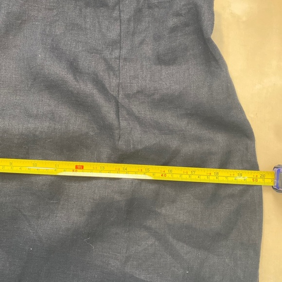 Revolve Rumer Reverie Freya Black 100% Linen Maxi Dress Large L Coastal Lightwei - Picture 15 of 15